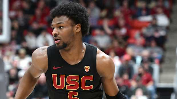 USC Trojans guard Bronny James